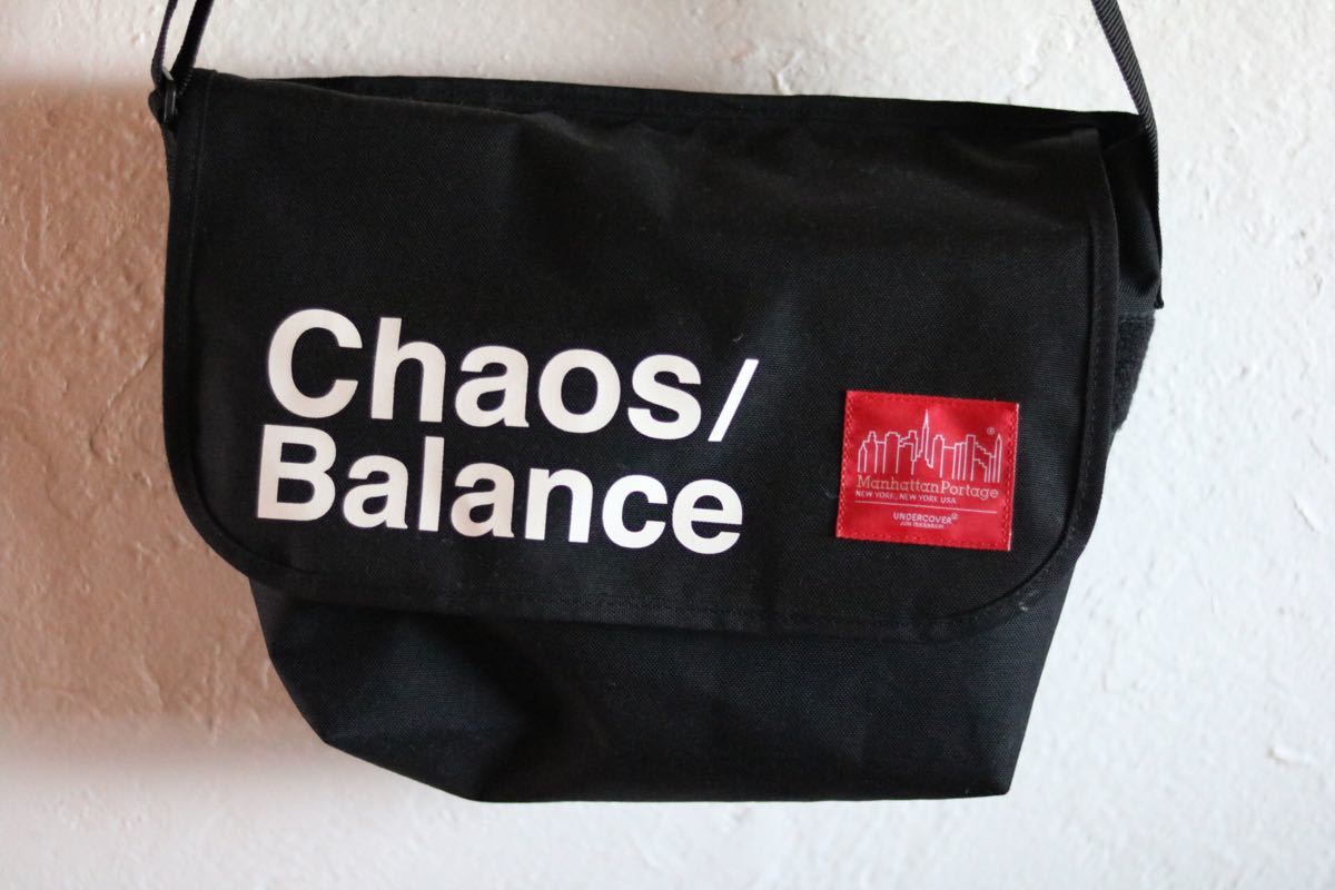 【得価，100%新品】 Manhattan Portage &times; UNDERCOVER メッセンジャーバッグ サイズM 黒 ブラック CHAOS BALANCE(アンダーカバー)｜売買されたオークション情報、yahooの商品情報をアーカイブ公開 - オークファン その他