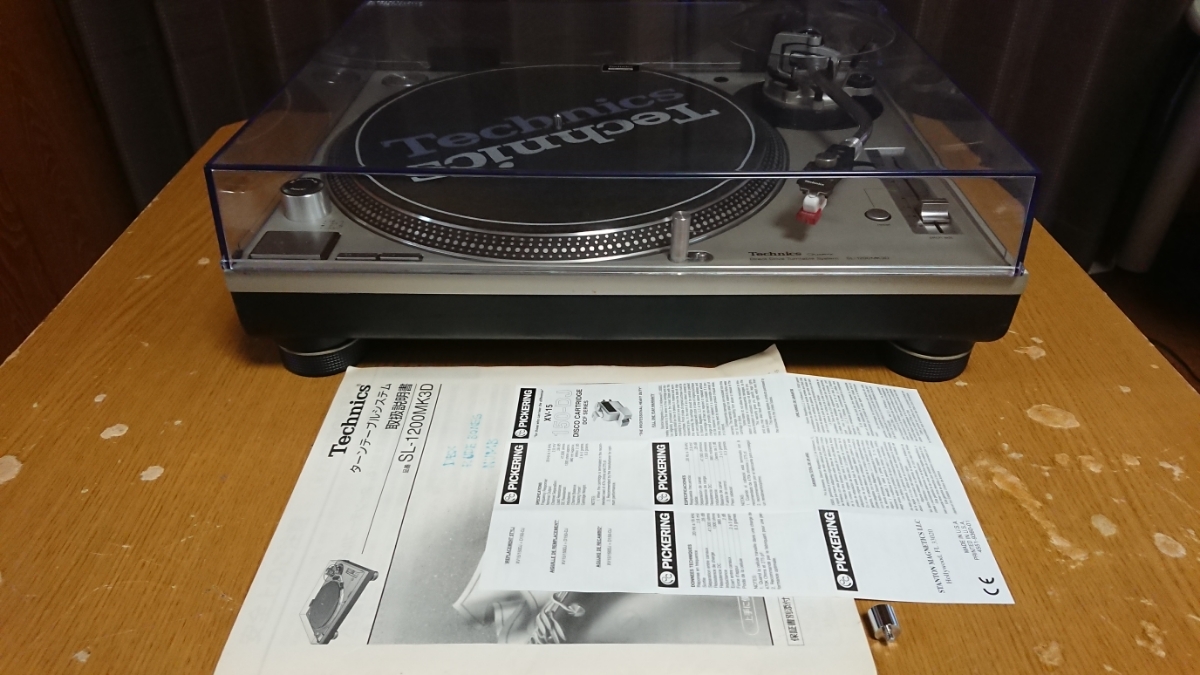 テクニクスTECHNICS DJ用DDプレーヤー SL-1200MK3 動作品取り扱い説明書カートリッジ ピッカリング150DJ付きです！_1