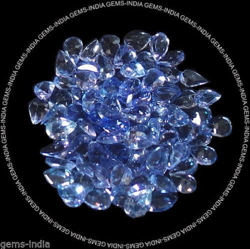 ★ IF／VVS　 卸売業ロット　230ケ　4x3mm梨カット　タンザナイト　GEM EDH