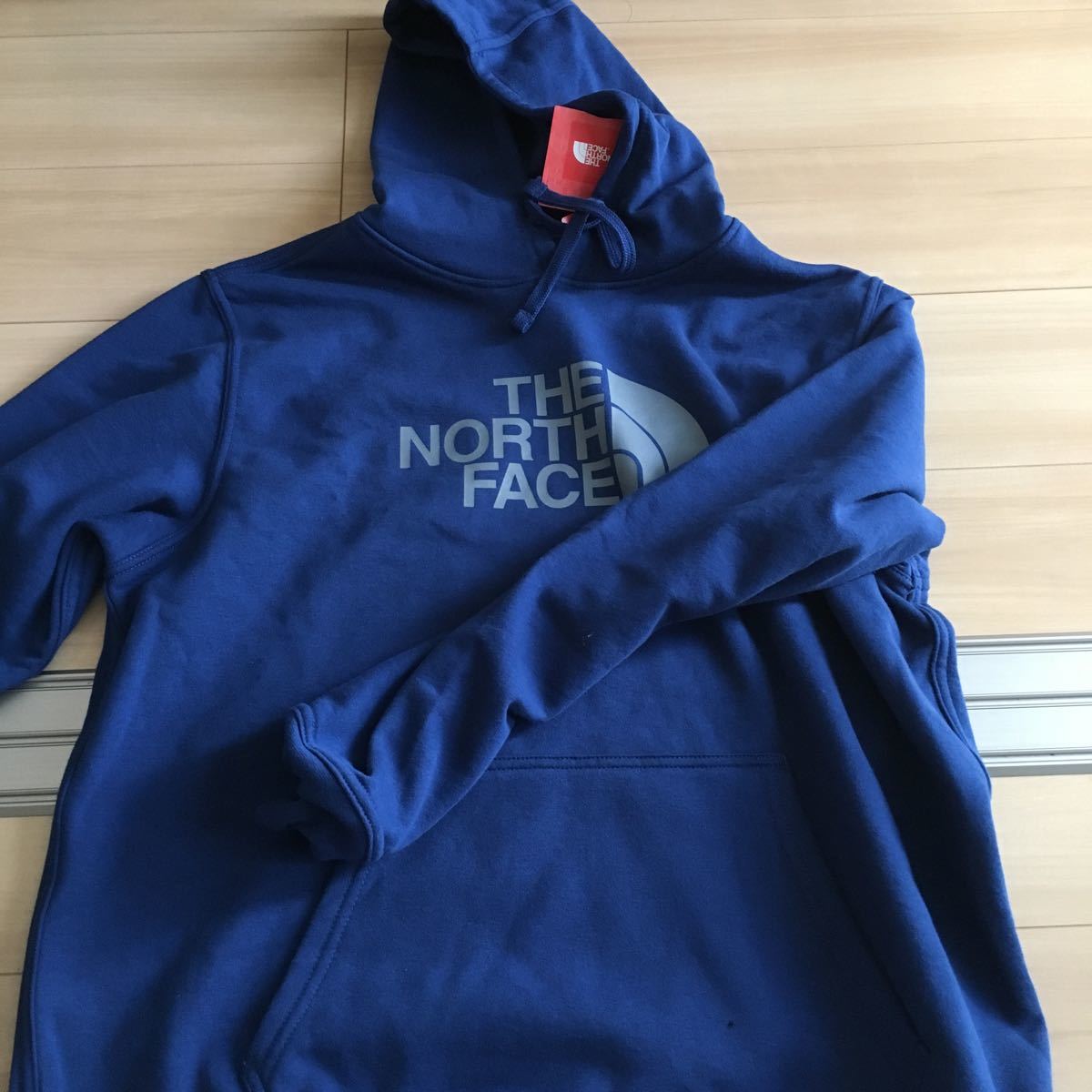 ◆The North Face ノースフェイス パーカー BLUE色(メンズ L)『Half Dome Logo』【USAノースフェイス正規品】(裏起毛フリース◎)
