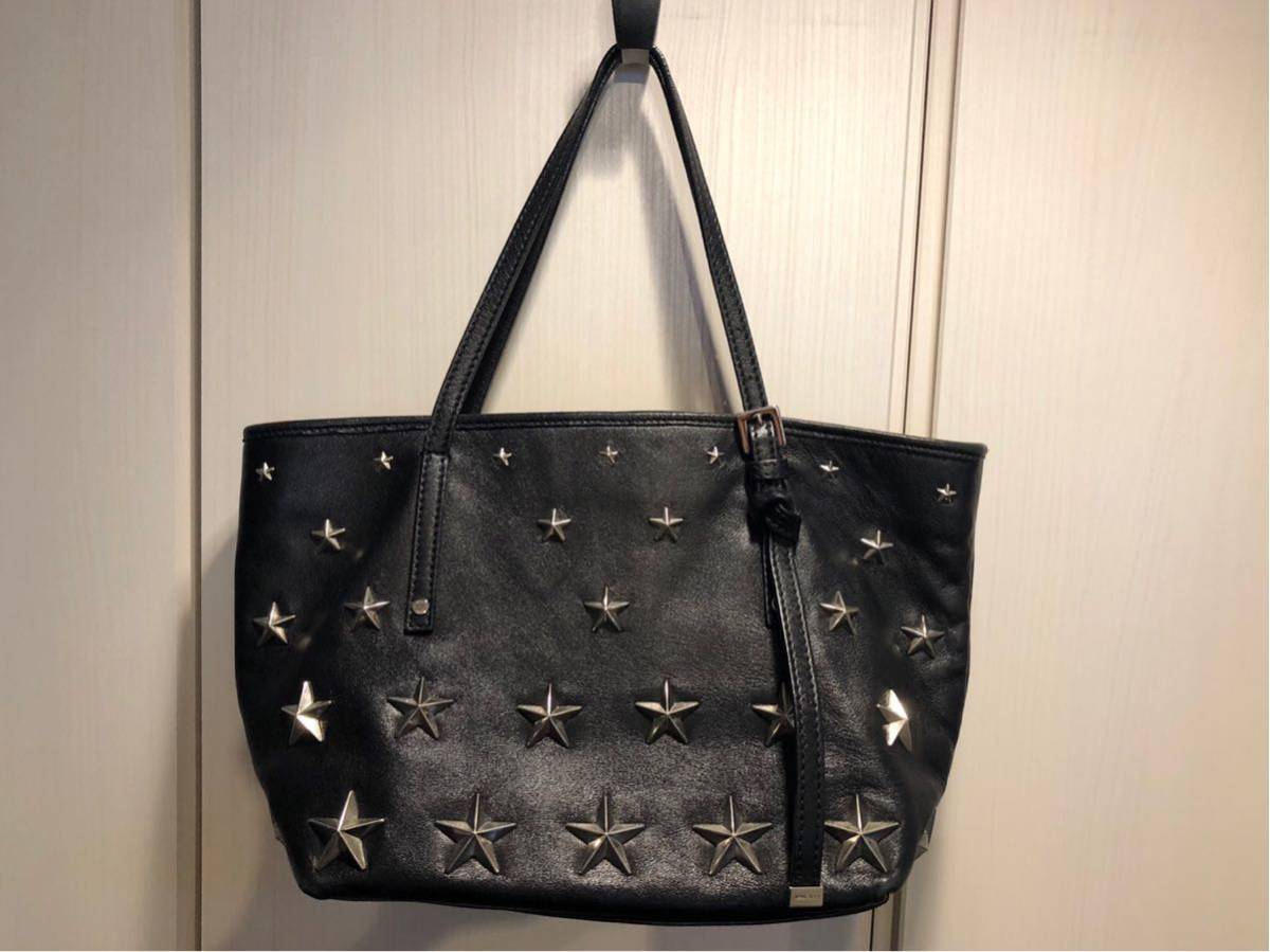 Jimmy JIMMY CHOO ジミーチュウ【NAPLACK WITH STARS】レザー トート