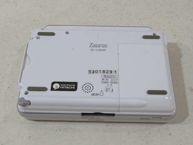 SHARP　Zaurus SL-C3000ザウルス パーソナルモバイルツール ◇◇SHARP SL-C3000 Zaurus ホワイト パーソナルモバイルツール