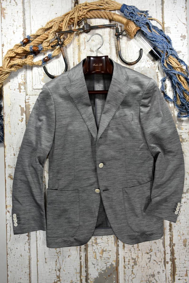 【THE SUIT COMPANY】 ザ・スーツカンパニーリネン素材 COOLMAX使用 ジャージー テーラードジャケット 170-8DROP ストレッチ