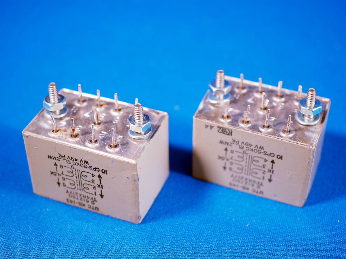 UTC 電源トランス + チョーク の2個組み　セット品 UTC 電源トランス + チョーク の2個組み セット品 【公式通販】