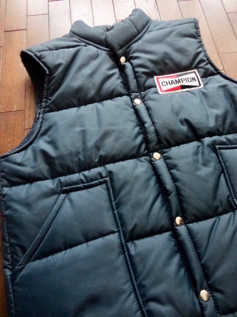 超激得，定番人気 ７０'s Champion Plug 中綿レーシング ベスト Lサイズ 検：ハーレー バイカー チャンピオン(ジャケット、上着)｜売買されたオークション情報、yahooの商品情報をアーカイブ公開 - オークファ 男性用