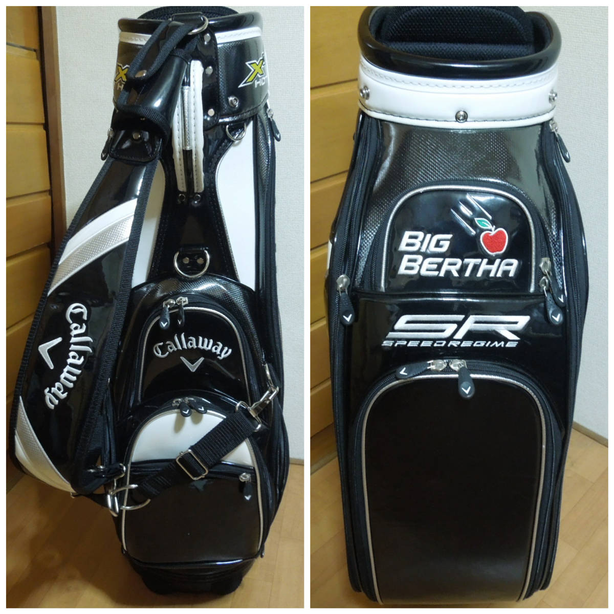 キャロウェイ BIG BERTHA 9.5型 エナメル キャディバッグ 3点式 2026年