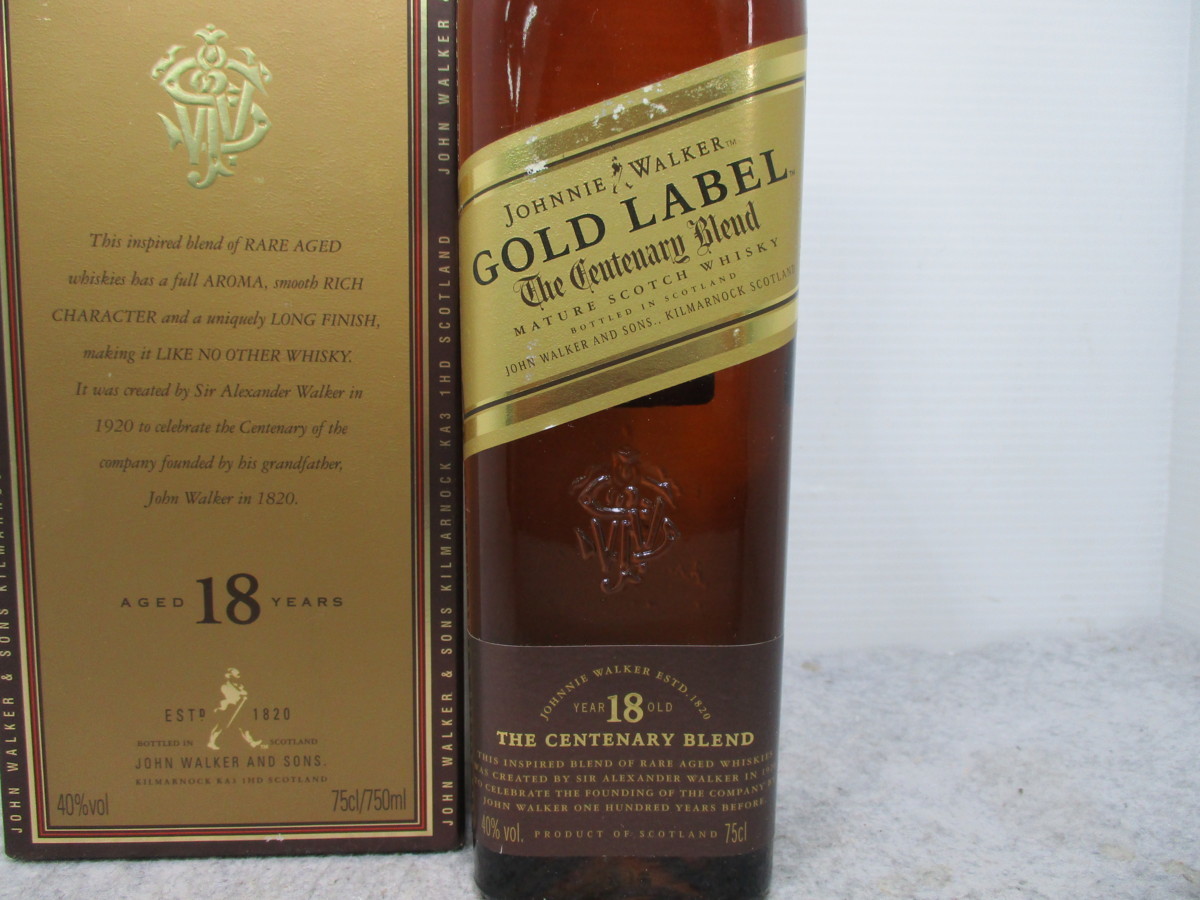 JOHNNIE WALKER GOLD LABEL 18年 ジョニー ウォーカー ゴールドラベル