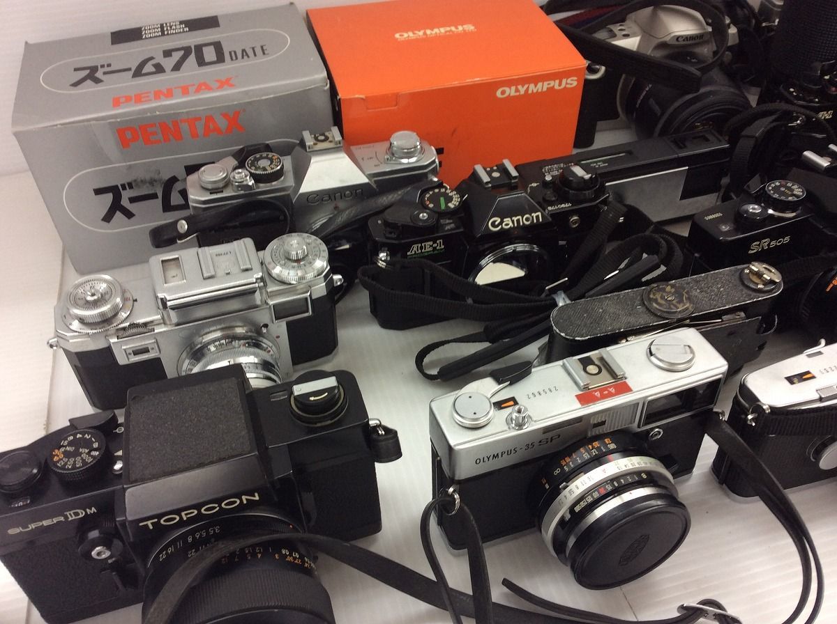 ジャンク フィルムカメラ まとめ売り セット ボディ レンズ Canon