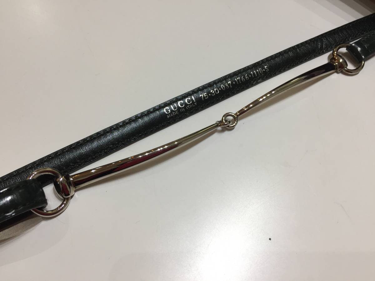 ホースビット グッチ | 0 GUCCI ベルト レザー （ホワイト 