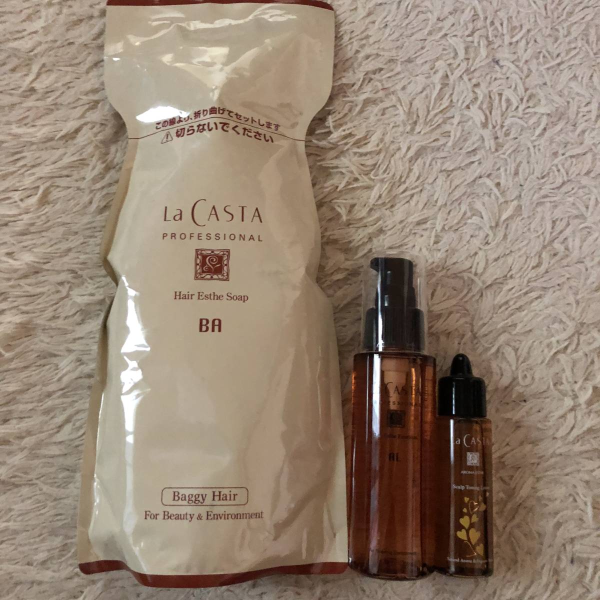 新品★La CASTA　シャンプー　トリートメント　頭皮用ローション　3点セット_1