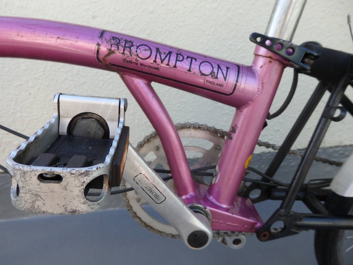 ブロンプトン Brompton 台湾製 3段変速 ピンク 折り畳み自転車 小径車 