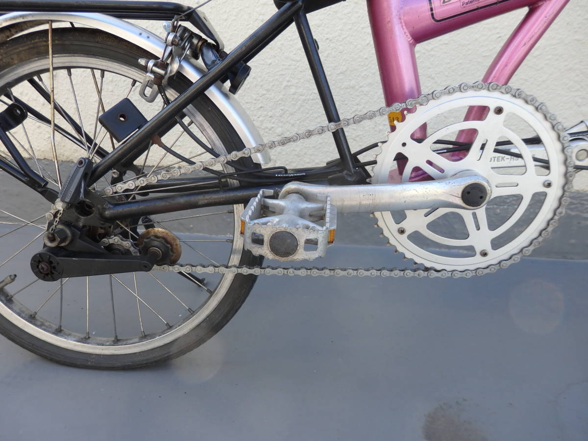 ブロンプトン Brompton 台湾製 3段変速 ピンク 折り畳み自転車 小径車 