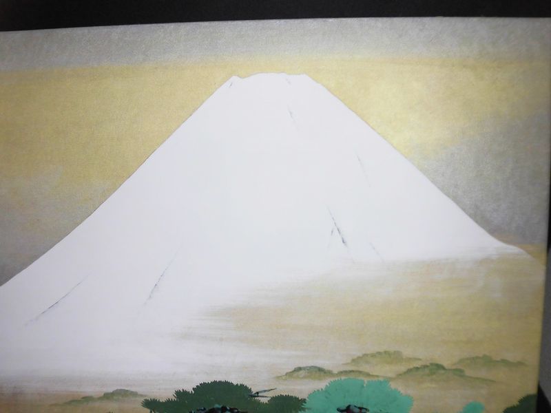 真作保証》 希少！名画 小山硬「春雪富士」額装20号 肉筆 共シール