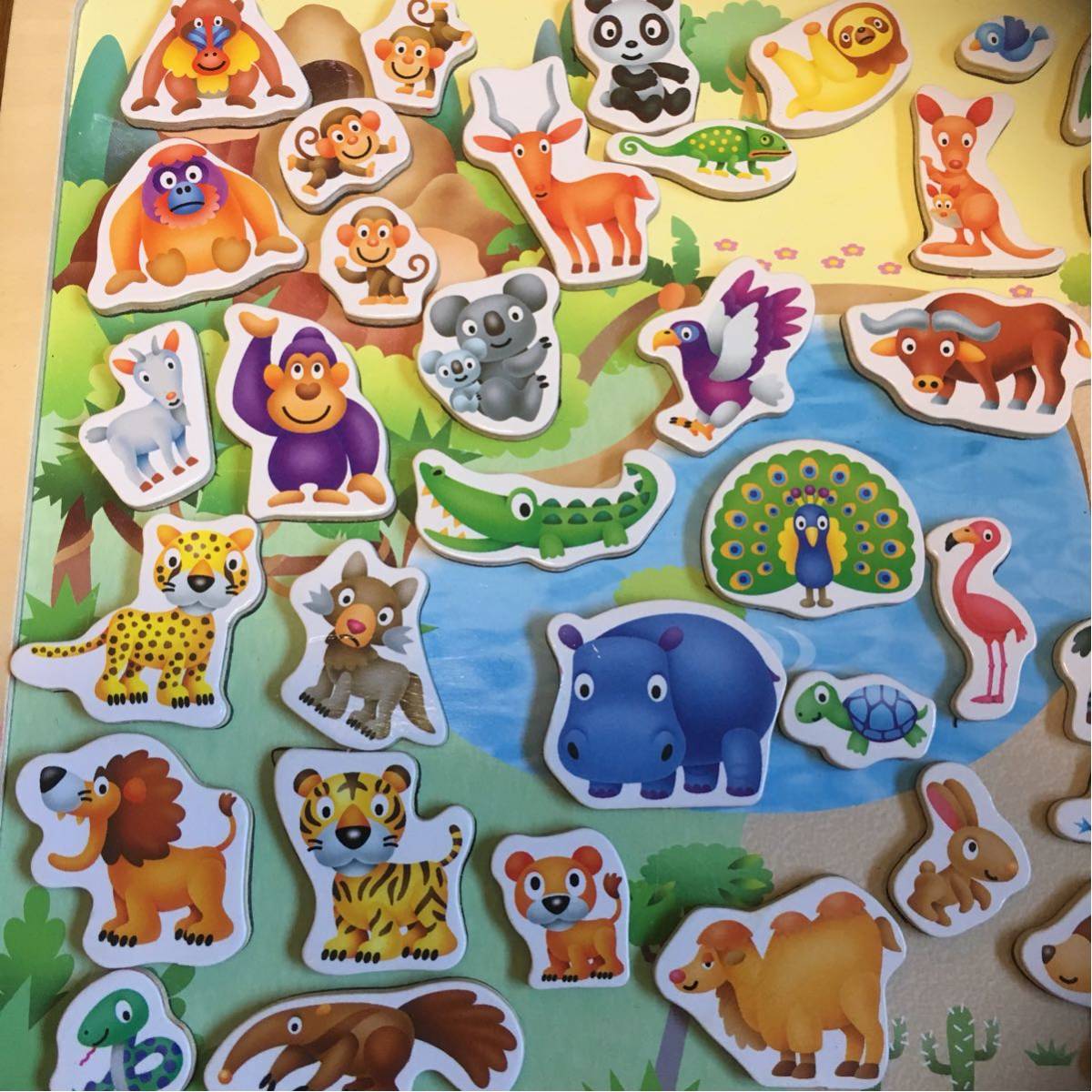 どうぶつランドへようこそ 知育 動物マグネット 磁石 木製ボード 赤ちゃん 永岡書店 本屋さん 知育玩具 売買されたオークション情報 Yahooの商品情報をアーカイブ公開 オークファン Aucfan Com