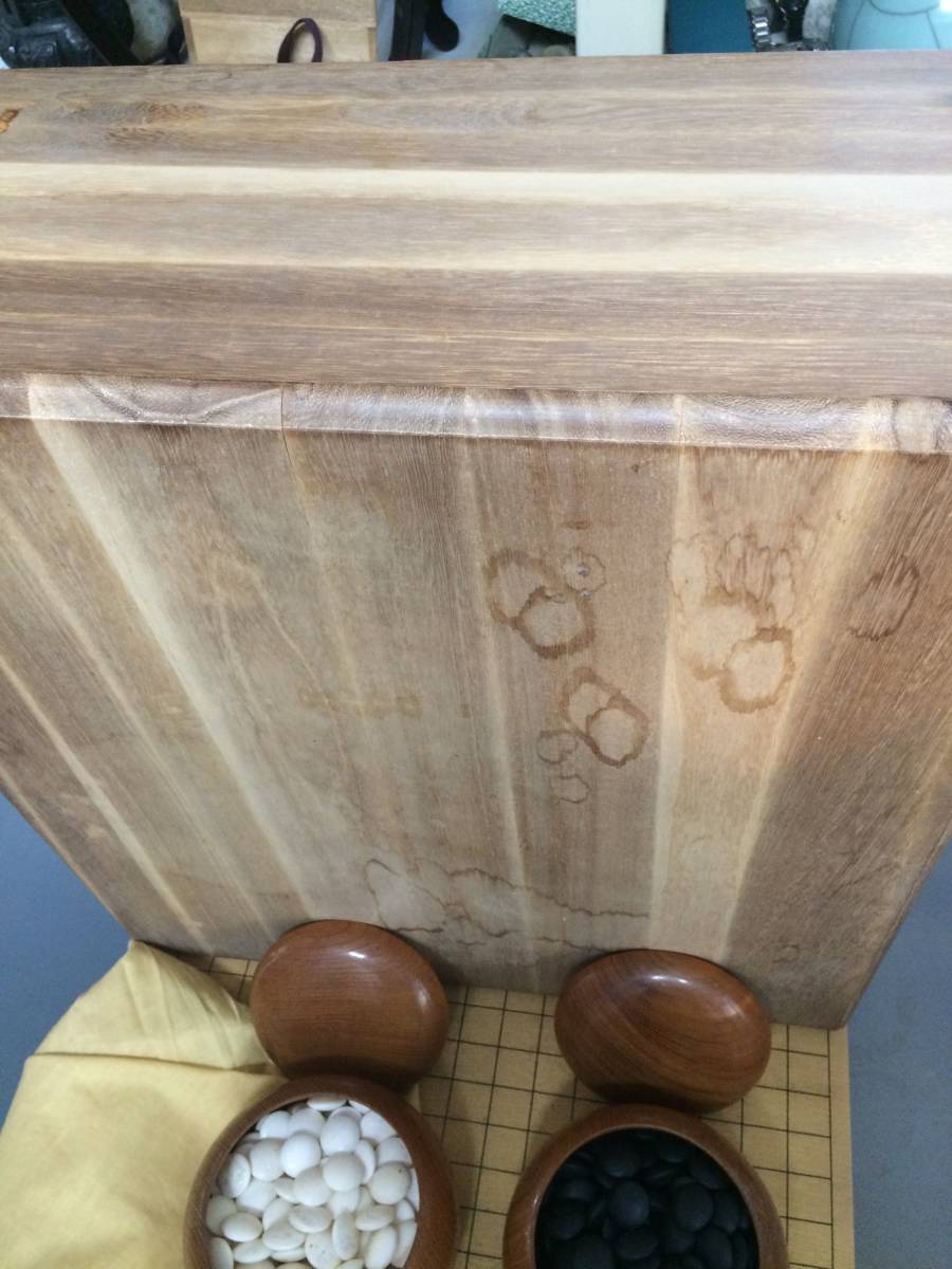 希少 極上 日向特製 本蛤碁石 雪印 41号 那智黒 42号 大碁笥 桐箱 レア