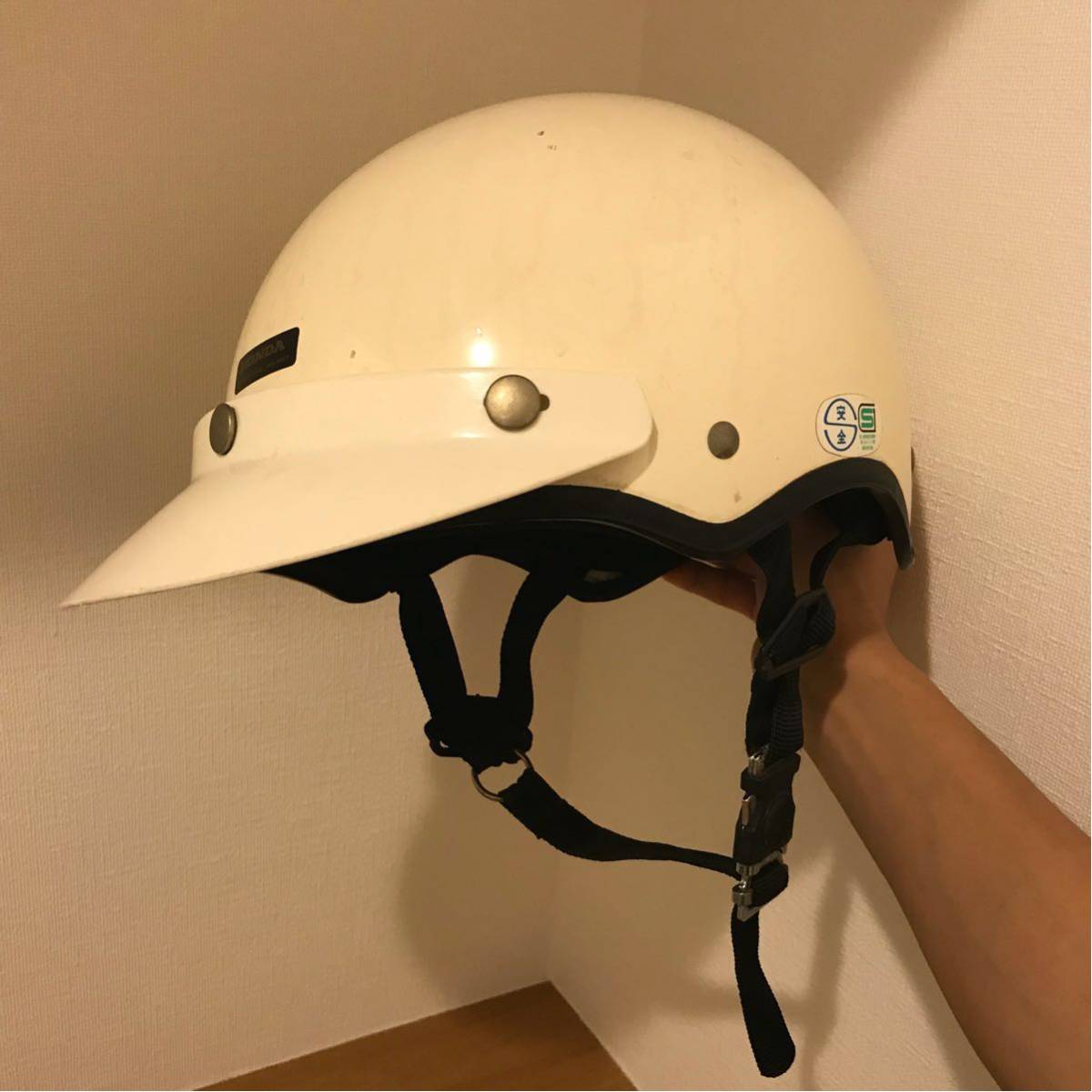 希少 当時物 ホンダ 純正 SHOEI ハーフ ヘルメット 半帽 検）C100 CB 