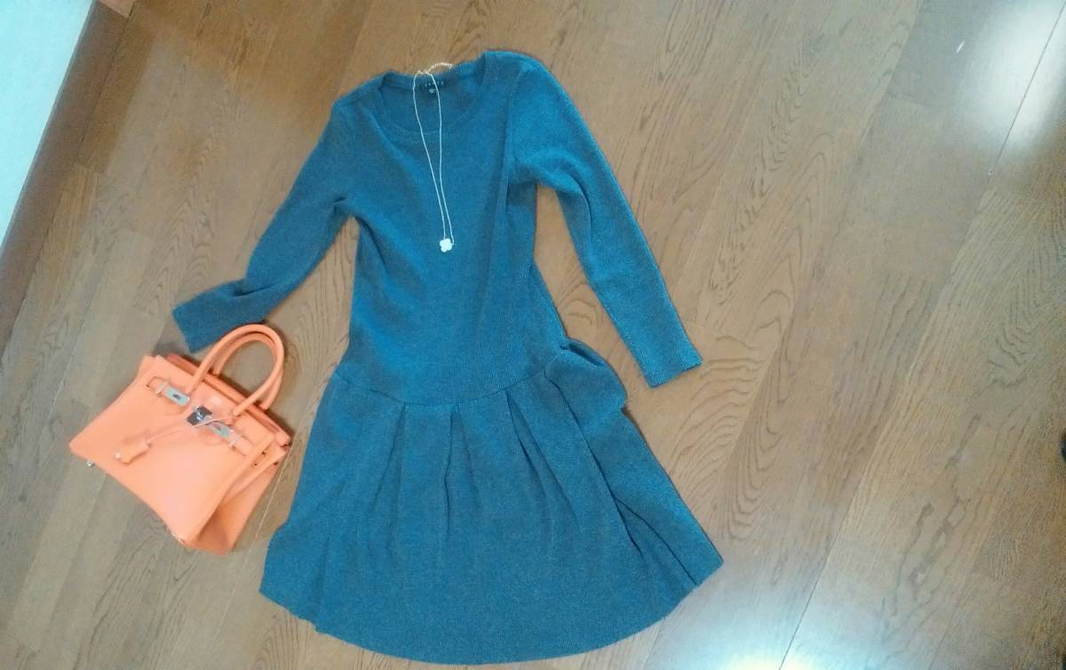 驚きの破格値，本物保証 セオリーSサイズ グレー上品ワンピース 0 定価48000円 雑誌掲載(ワンピース)｜売買されたオークション情報、yahooの商品情報をアーカイブ公開 - オークファン 女性用