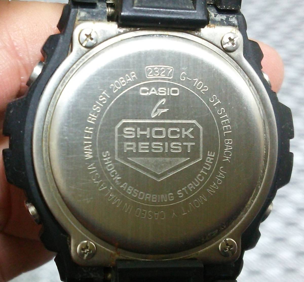 ☆CASIO G-SHOCK 2327 G-102 used・電池切れ☆ G-SHOCK G-100BT⁄