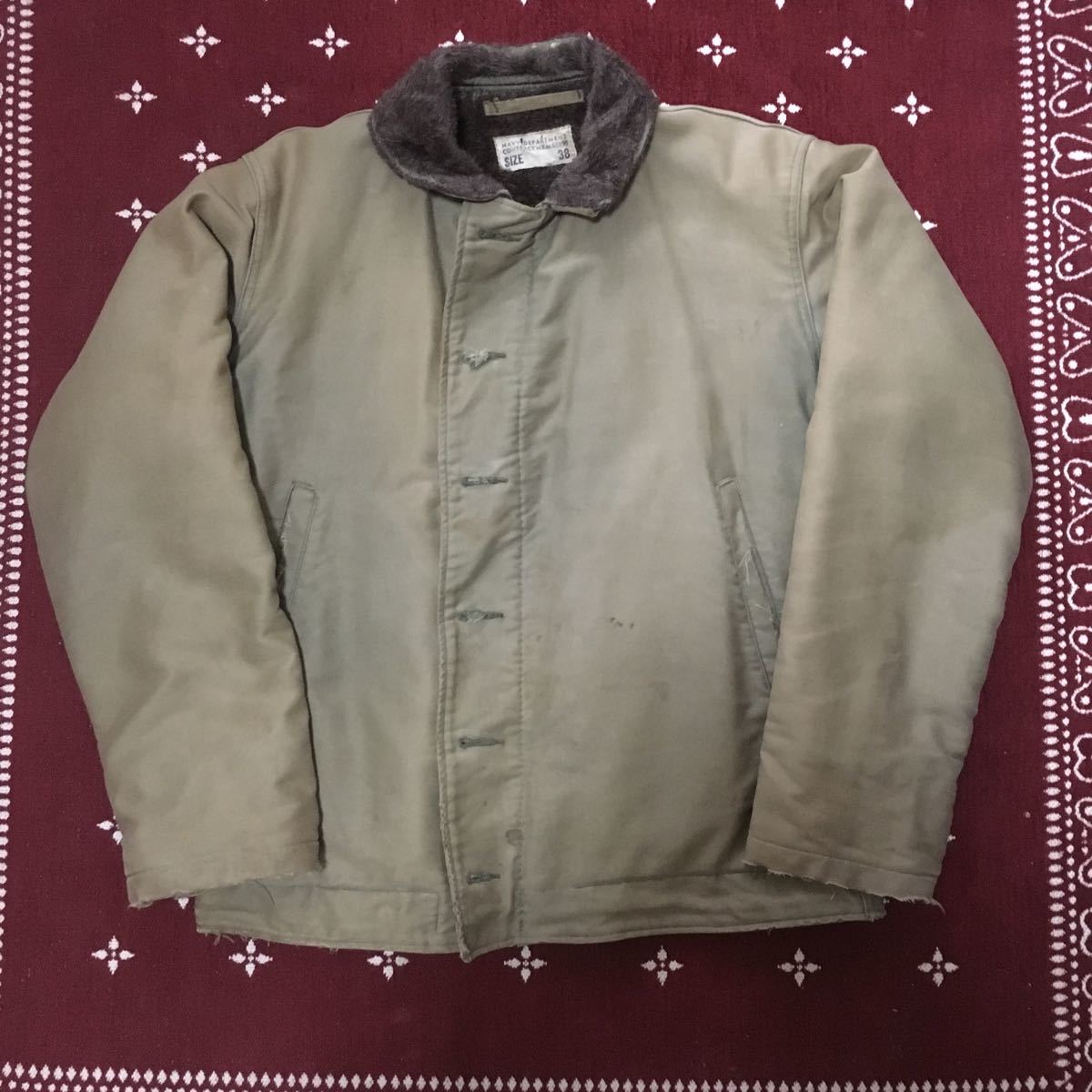 40s Vintage 40s US NAVY N-1 DECK JAKET デッキジャケット 