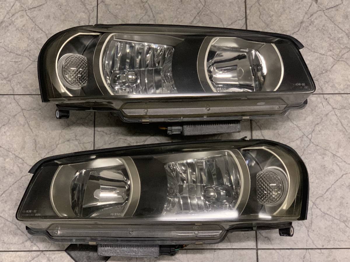 値下げER34 キセノンヘッドライト 左右 バラスト付き ER34 スカイライン 純正 キセノンヘッドライト HID 左右セット