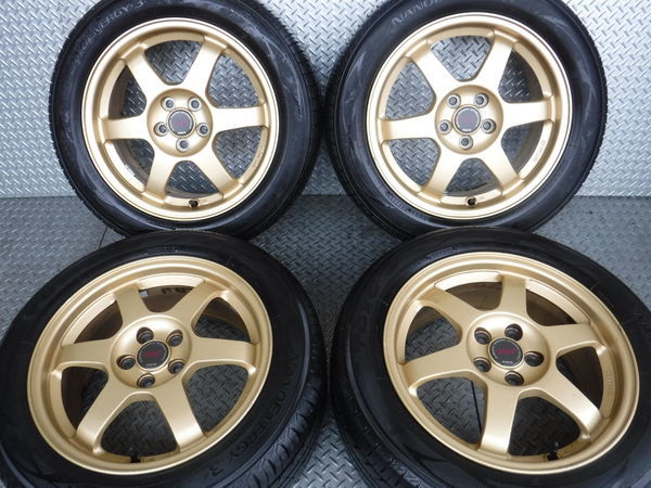 スバル純正 RAYS レイズ スバル純正 STI TE07 16インチ 7J +53 5穴 PCD100