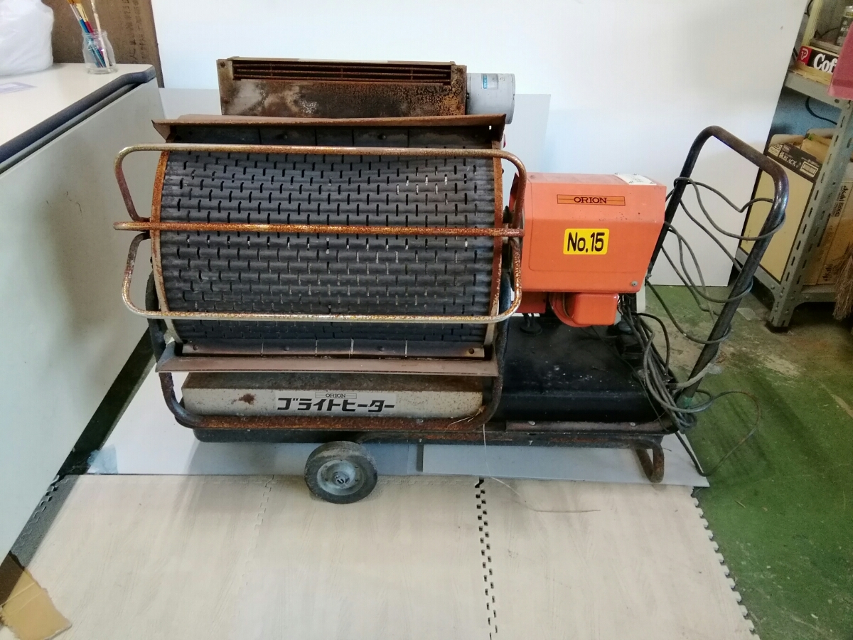オリオン　HR-35A ブライトヒーター　札幌　引き取り歓迎 ブライトヒーター オリオン機械 札幌発☆最落なし!点火OK!ジェット