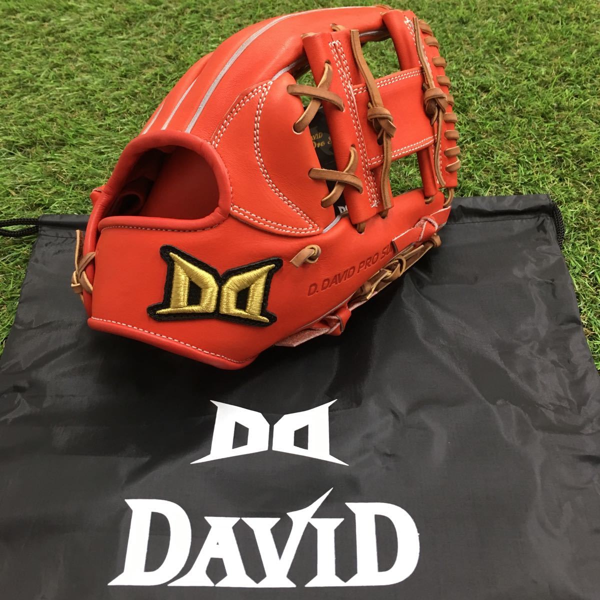 O H6192 DAVID ダビド Pro Suit PSS24S 硬式 内野手用 二塁 遊撃 オレンジ 右投用 LH 野球 グローブ 新品