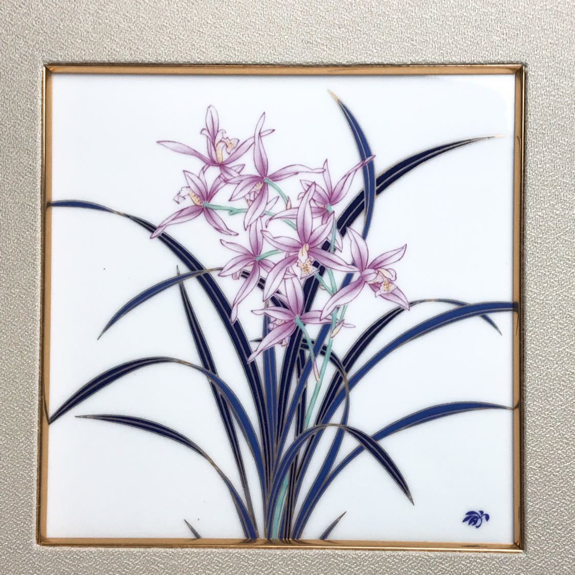 □香蘭社 陶額 ユリ 陶画 □ 【公式通販】