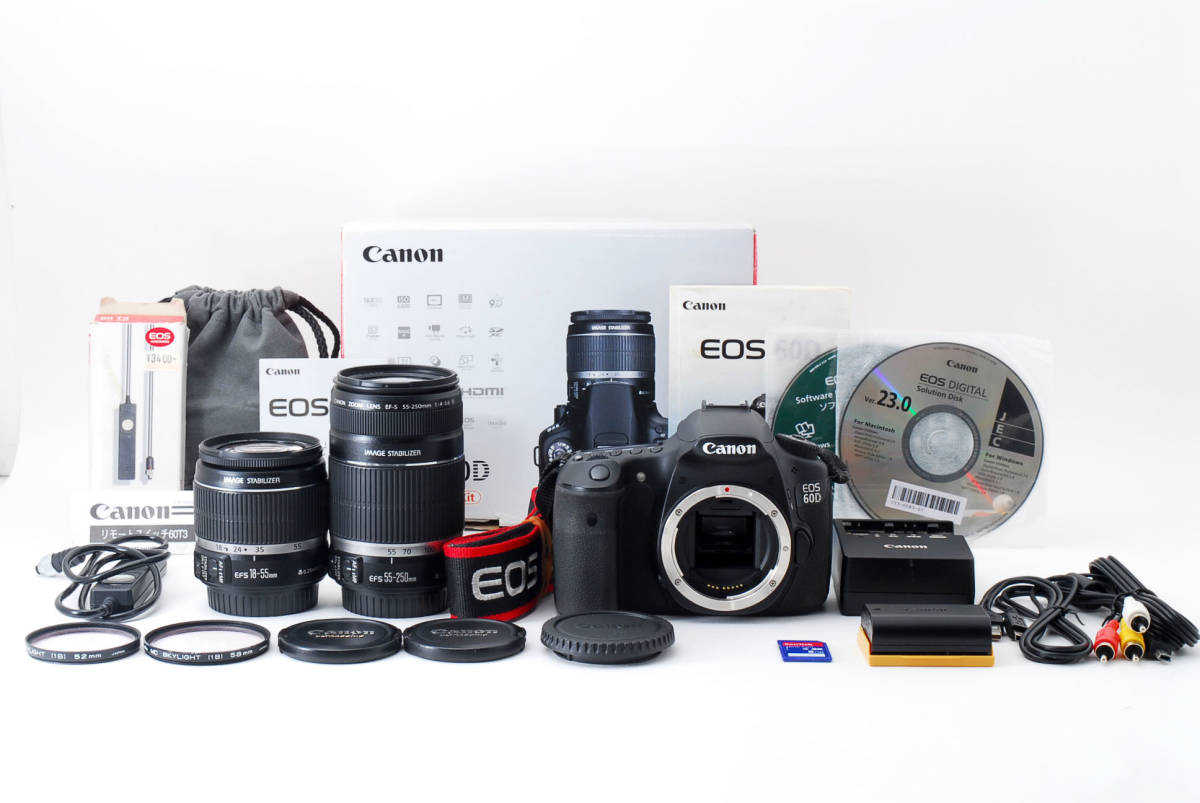 ☆特上級☆CANON キャノン EOS 60D ダブルレンズキット#1084