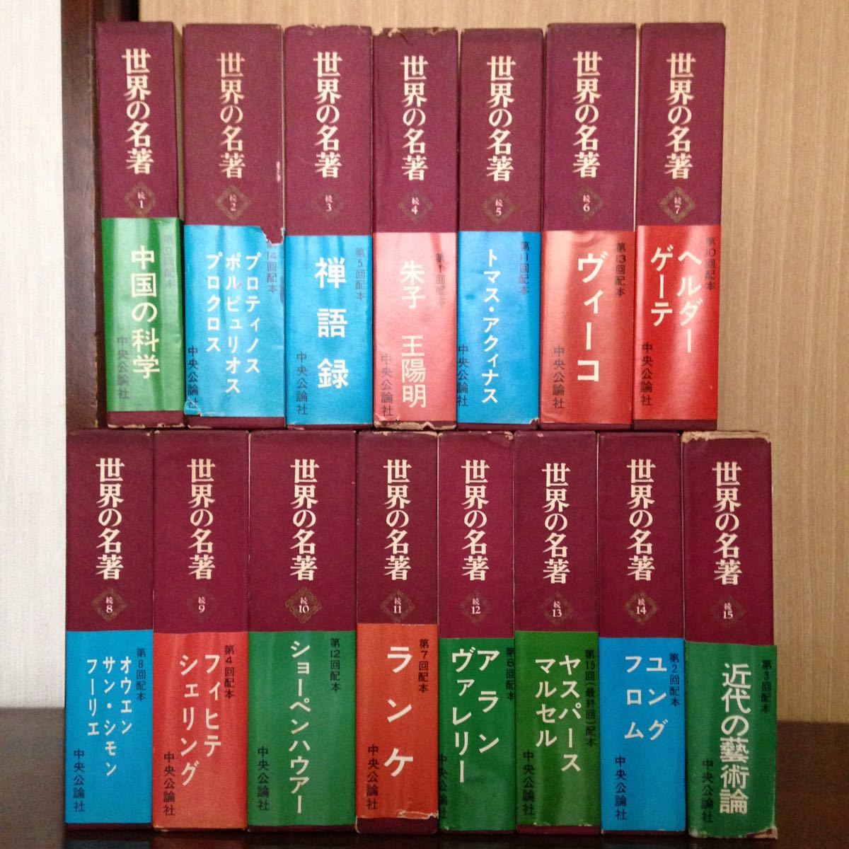 世界の名著 続 全15巻揃 月報揃 中央公論社 ／ 西洋哲学 思想
