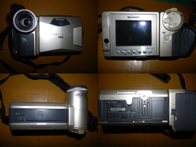 録画・再生・ダビングOK◇シャープ◇ Hi8ビデオカメラ VL-EH500