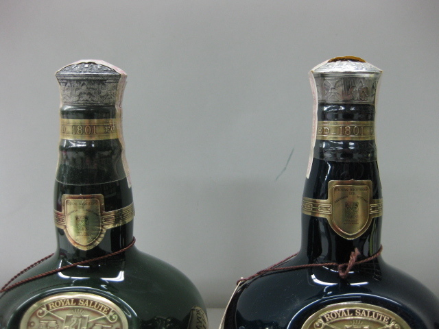  Salute 21年 新品未開封２本セット 古酒【未開栓】ROYALSALUTE/ロイヤルサルート21年 2本セット 巾着袋