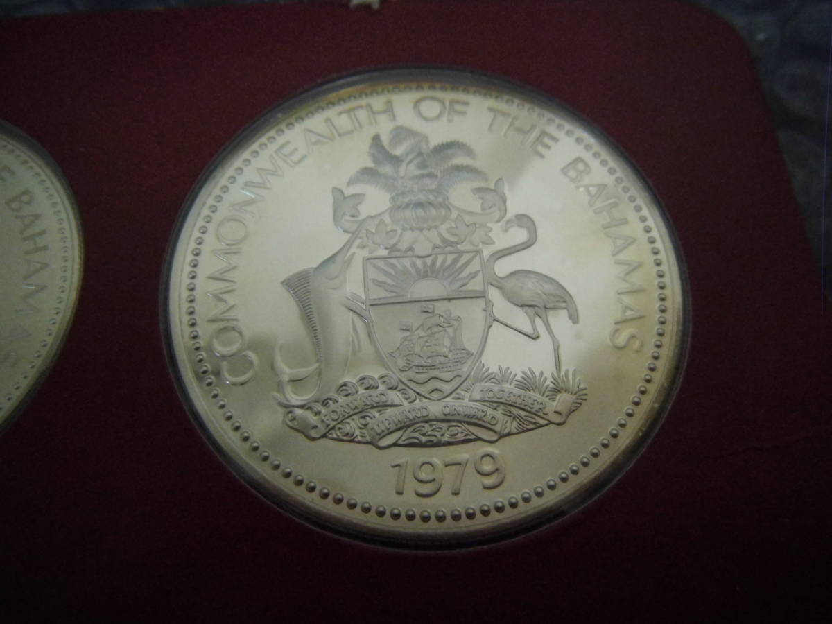 バハマ プルーフセット 1975年 綺麗に保管してました バハマ プルーフ
