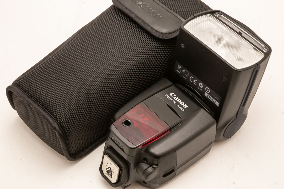 Flash Canon Speedlite 580EX II Avec Sabot - Occasion (bon état, Fonctions TTL, E-TTL)