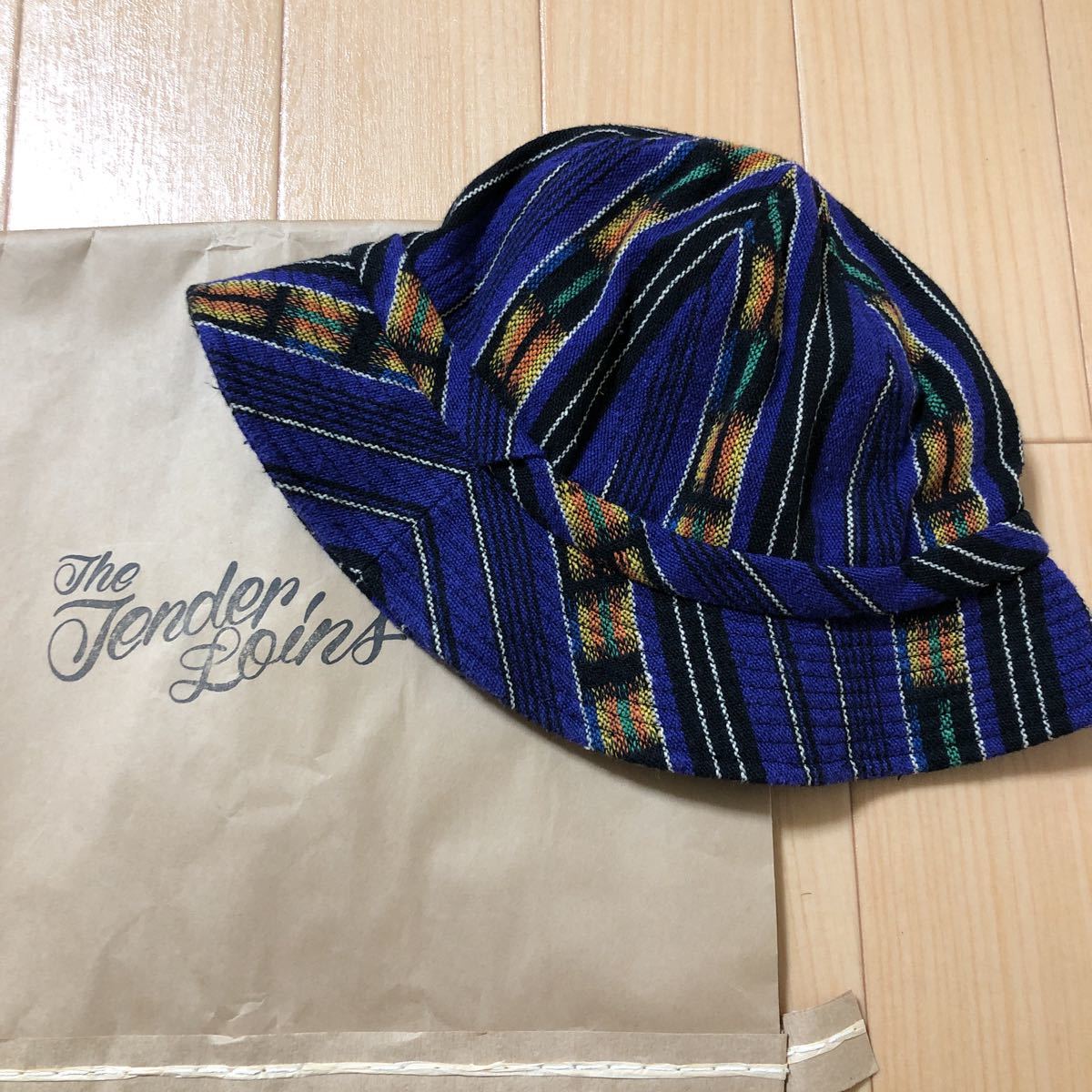 Tenderloin バケットハット L グレーネイビー グアテマラ Tenderloin