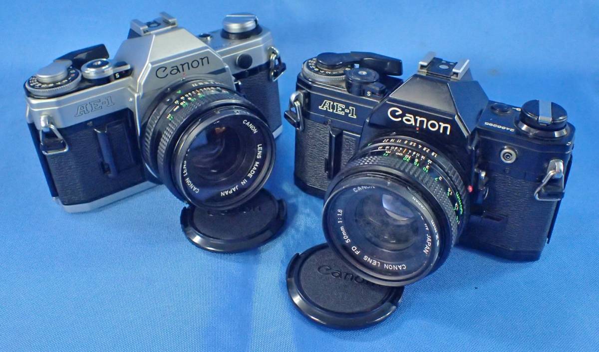 ジャンク☆Canon キャノン AE-1/FD 50mm F1.8 カメラ 2点セット