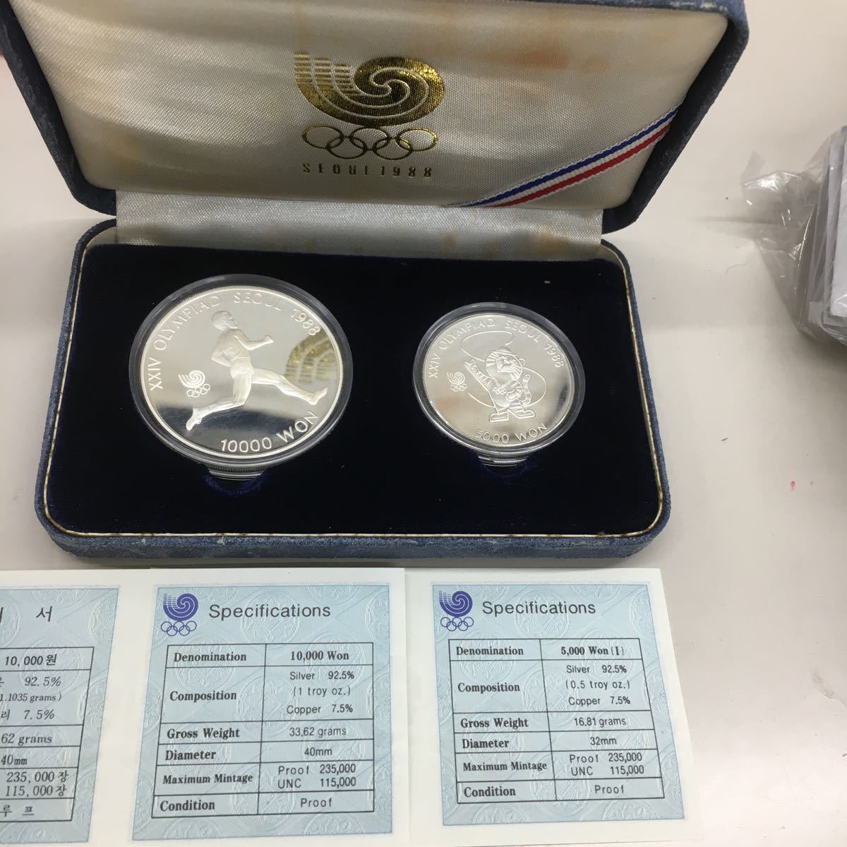 本物保証，HOT C134 ソウルオリンピック銀貨セット(アジア)｜売買されたオークション情報、yahooの商品情報をアーカイブ公開 - オークファン アジア