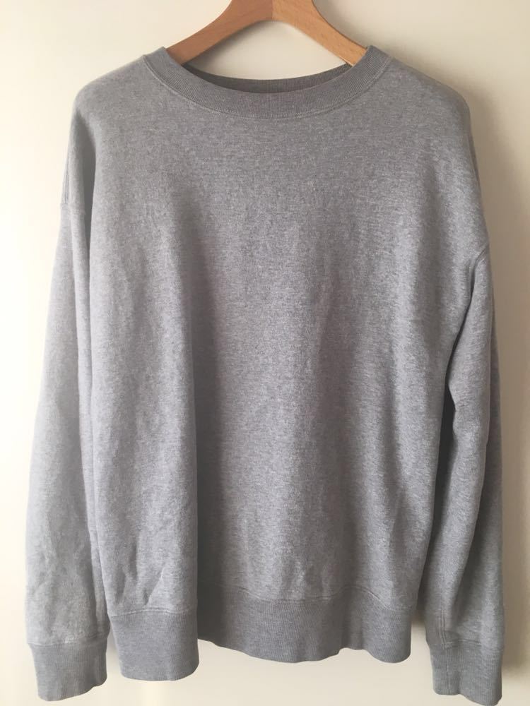 AURALEE オーラリー BACK WOOL SWEAT BIG P/O クルーネック スウェット 4 GRAY カットソー WOOL SWEAT | レディース 0 スウェット