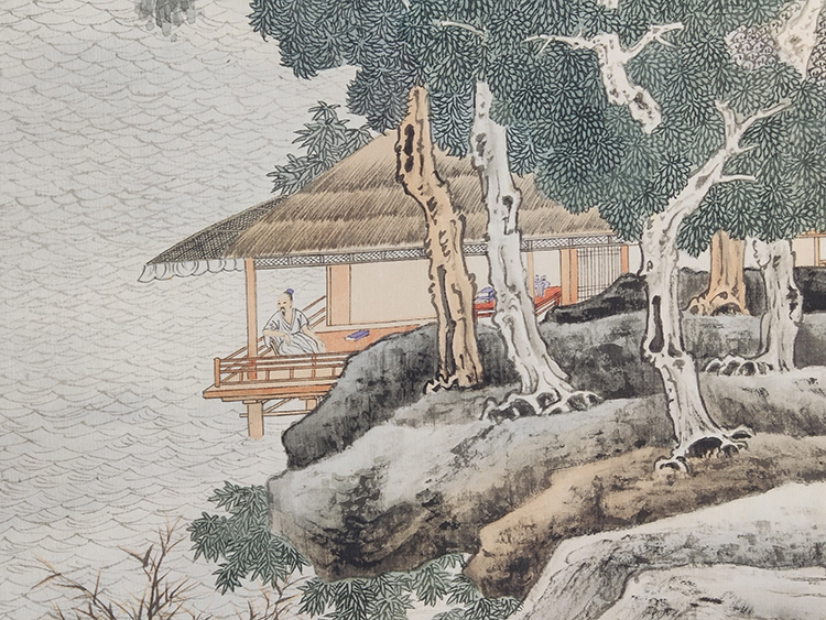 掛軸 肉筆紙本 民国時代 Republic 名家藏出 中国美術 中国字画・張大千