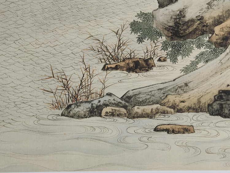 掛軸 肉筆紙本 民国時代 Republic 名家藏出 中国美術 中国字画・張大千