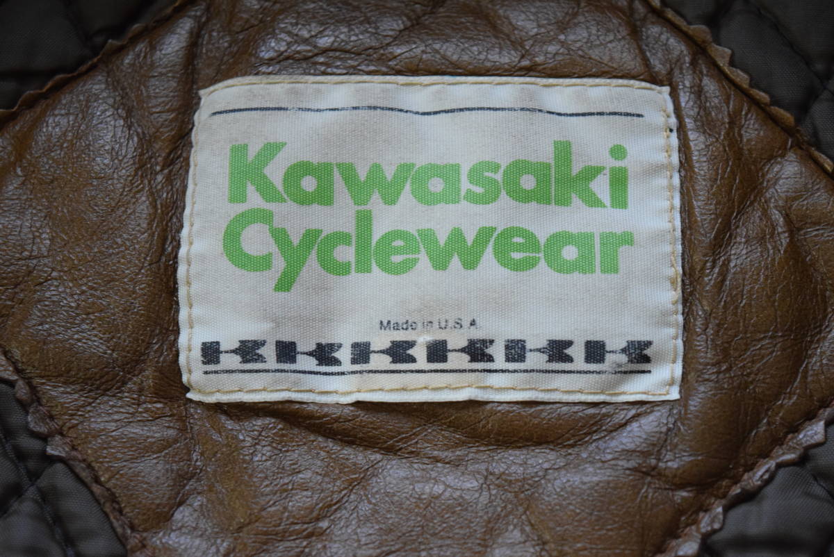 Kawasaki | レーシング ネオン USED Value 60s USA製 ヴィンテージ KAWASAKI レザー ライダース ジャケット S