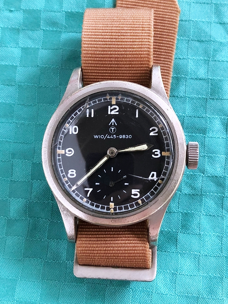 掛け時計　新品未使用 レコード 稀少 W10 □ 稀少 W10/445-9830 NATO コード 文字盤 レコード