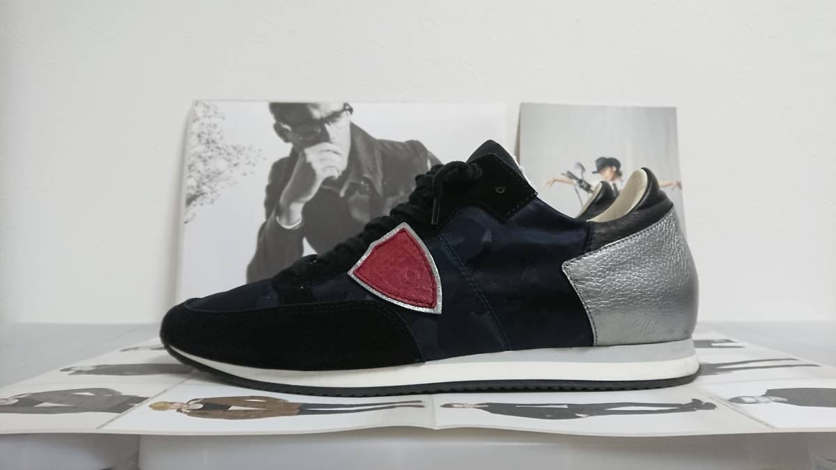 PHILIPPE MODEL フィリップモデル スニーカー SIZE 42 TRLU NAVYCAMO PHILIPPE MODEL Model メンズ MODELフィリップモデル フィリップモデル&frasl;ローカット