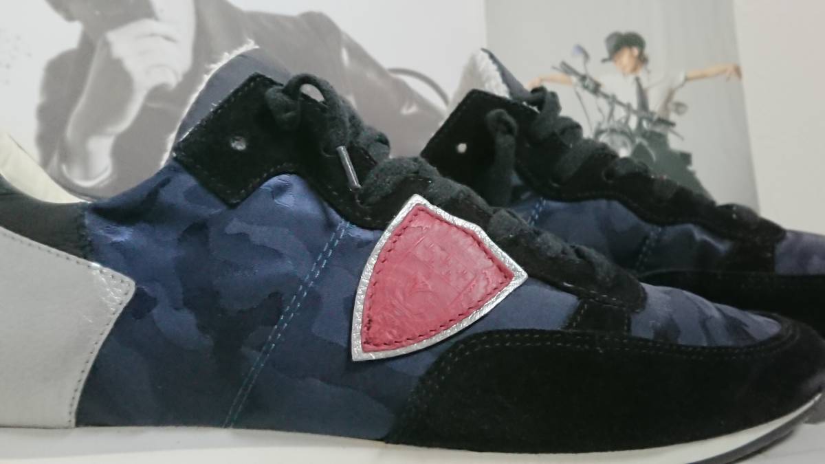 PHILIPPE MODEL フィリップモデル スニーカー SIZE 42 TRLU NAVYCAMO PHILIPPE MODEL Model メンズ MODELフィリップモデル フィリップモデル&frasl;ローカット
