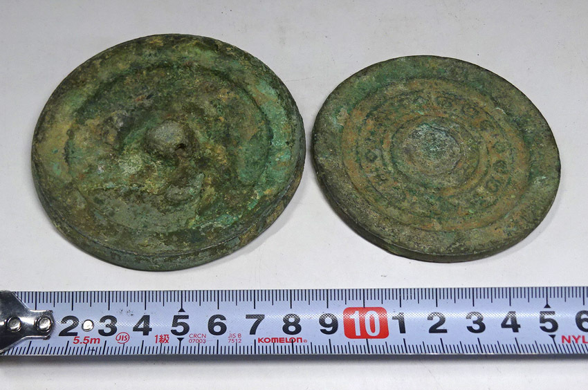 遼代 銅鏡 双魚文様 中国古美術銅鏡 古鏡 古玩 骨董品 極細工 旧家