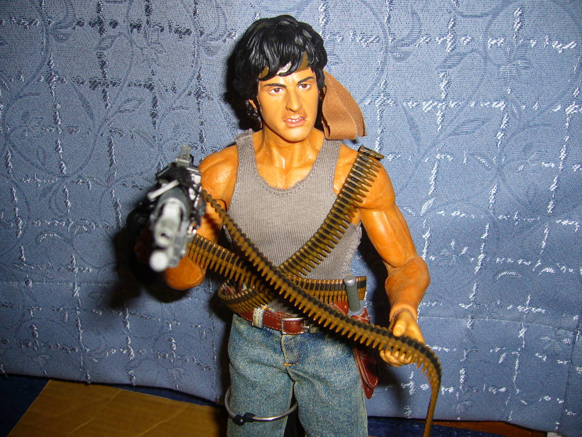 スタローン ランボー RAMBO ホットトイズ フィギュアA Sylvester Stallone ダブル購入特典UVカットディスプレイケース付き 新品同様 