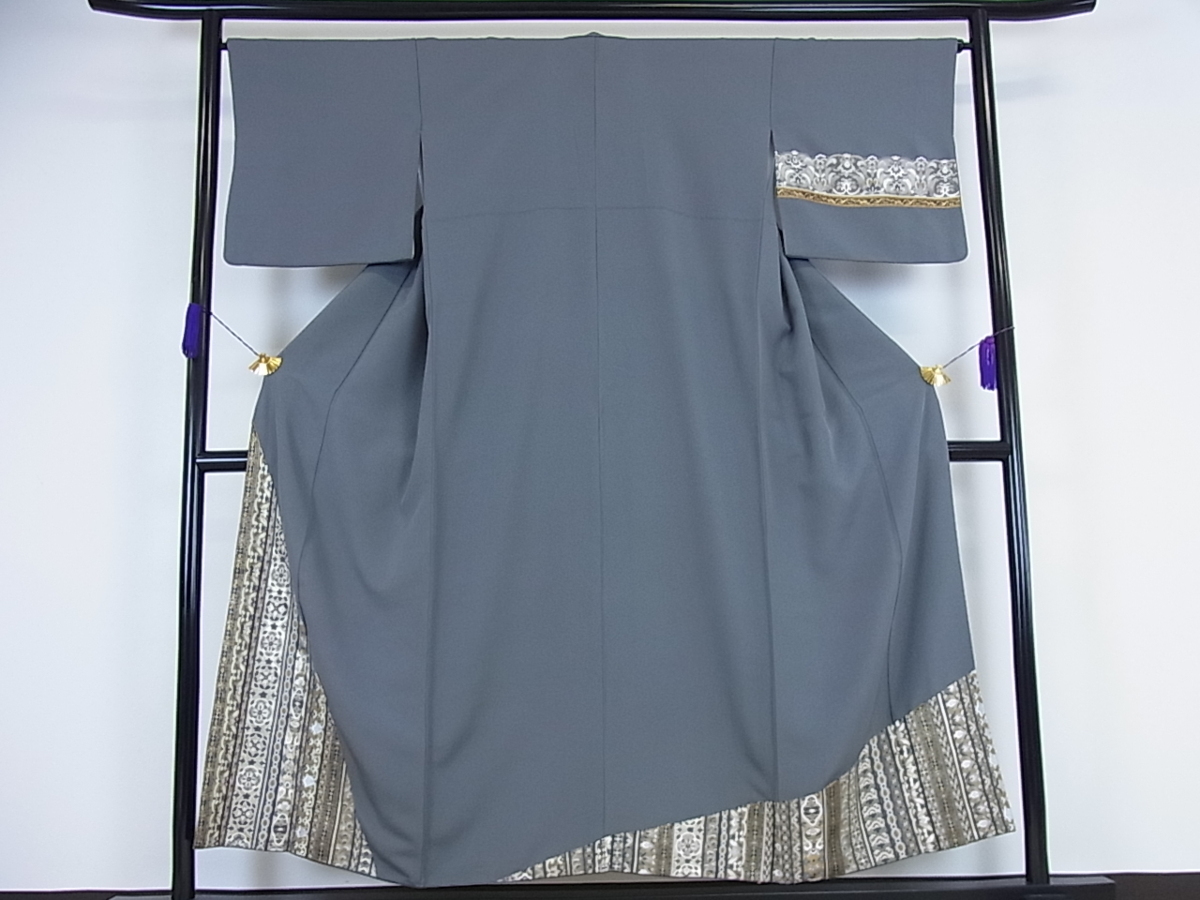 大人気，100%新品 ヤフオク ベストストア受賞店 花美人着物 極上 訪問着 スワトウ刺繍 正倉院花唐草間道 金糸 逸品 ｙ3549(仕立て上がり)｜売買されたオークション情報、yahooの商品情報をアーカイブ公開 - オ 仕立て上がり