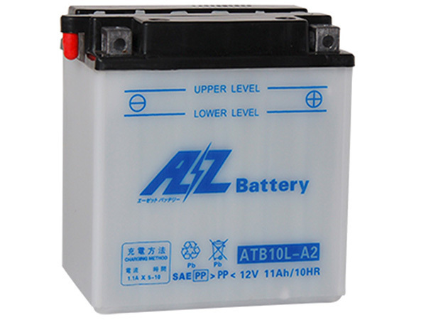 AZバッテリー 充電済 ATB10L-A2 互換 YB10L-A2 GM10Z-3A FB10L-A2 BX10-3A