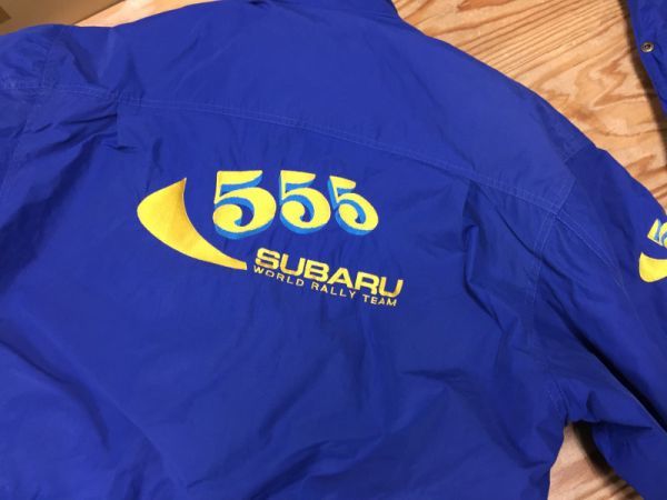 555 subaru スバル ワールドラリーチーム 中綿ジャケット メンズ