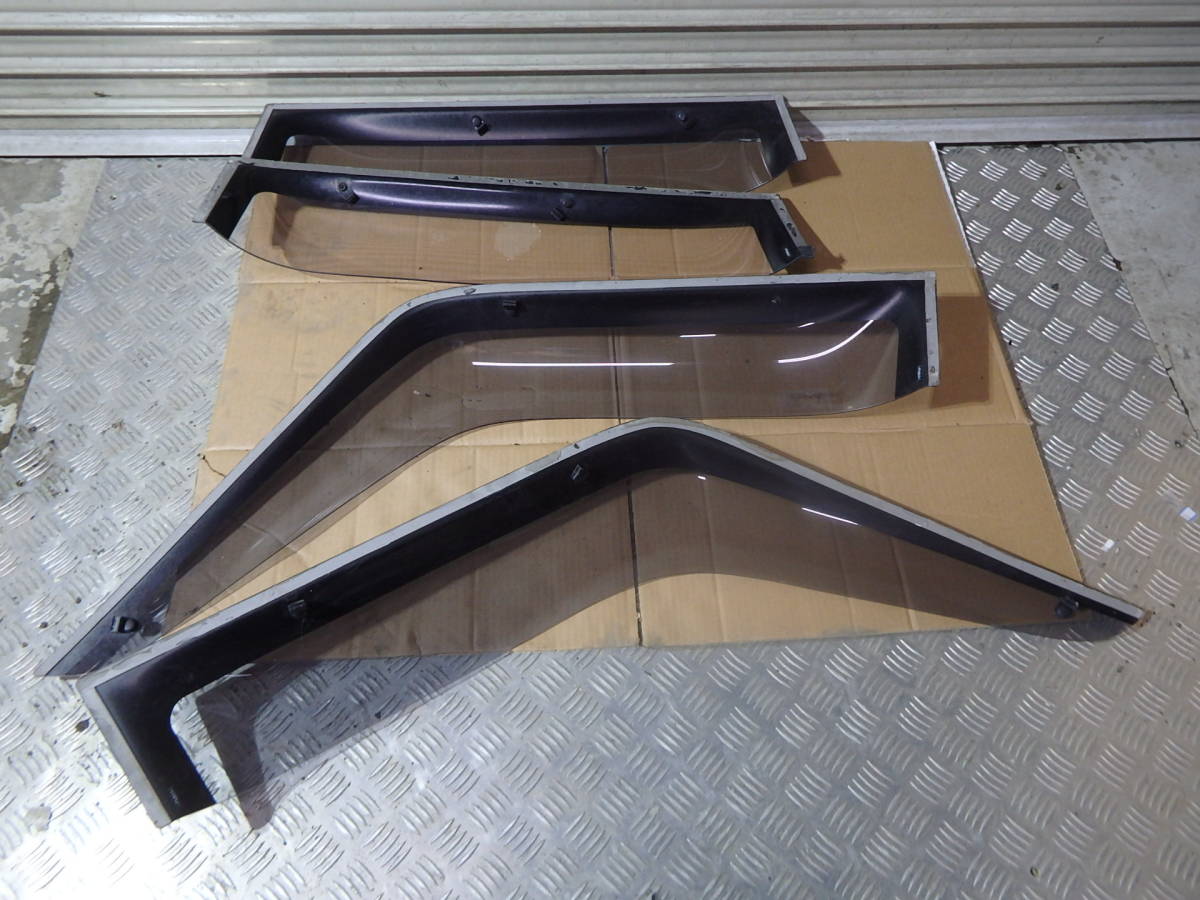 ランクル78プラド トヨタ純正 ドアバイザー 1台分 セット ステー付き
